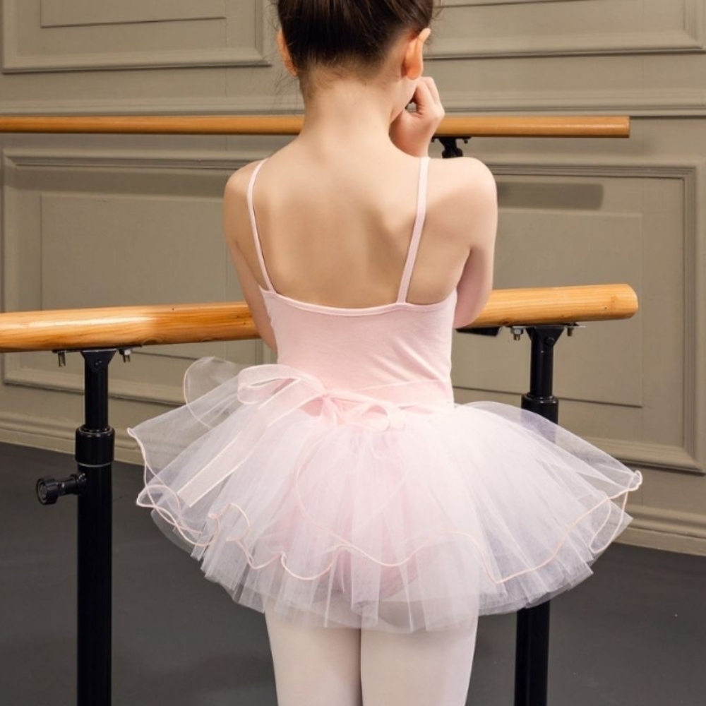 Sansha Ballerina Dance Tutu Tulle Dress Skirt Girls Sz 10 Pink Sparkly